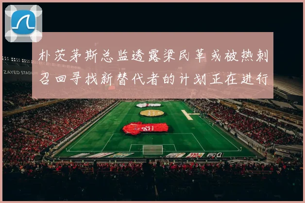 朴茨茅斯总监透露梁民革或被热刺召回寻找新替代者的计划正在进行中